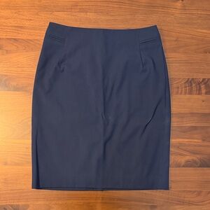 Mango Classic Navy Blue Women's Skirt Size 6